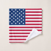 Amerikaanse Vlag Pride Design Bad Handdoek (Wasdoekje)
