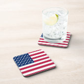 Amerikaanse Vlag Pride Design Bier Onderzetter (Rechterzijde)