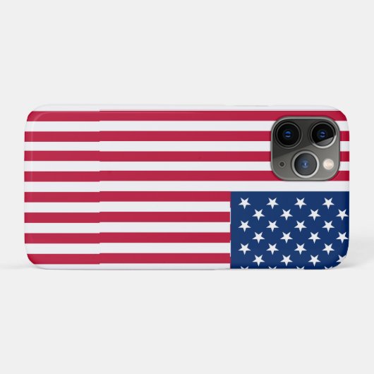 Amerikaanse Vlag Pride Design Case-Mate iPhone Case (Achterkant (horizontaal))