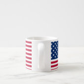 Amerikaanse Vlag Pride Design Espresso Kop (Achterkant)