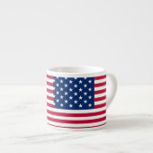 Amerikaanse Vlag Pride Design Espresso Kop (Voorkant rechts)