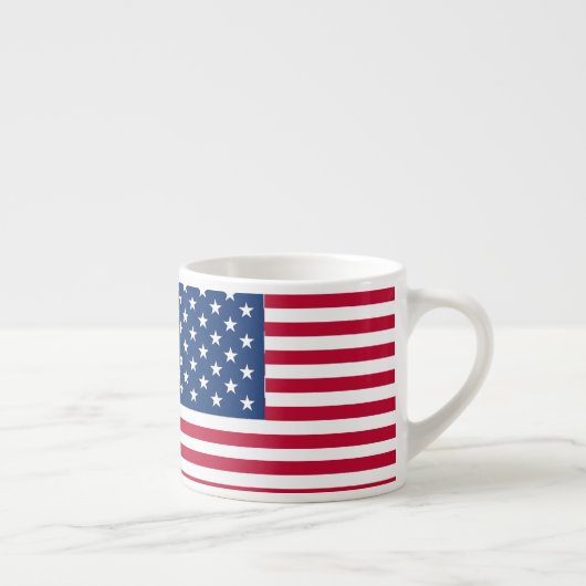 Amerikaanse Vlag Pride Design Espresso Kop (Rechts)