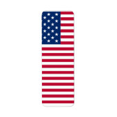 Amerikaanse Vlag Pride Design Etiket (Voorkant)