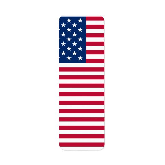 Amerikaanse Vlag Pride Design Etiket (Voorkant)