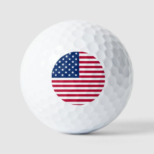 Amerikaanse Vlag Pride Design Golfballen (Voorkant)