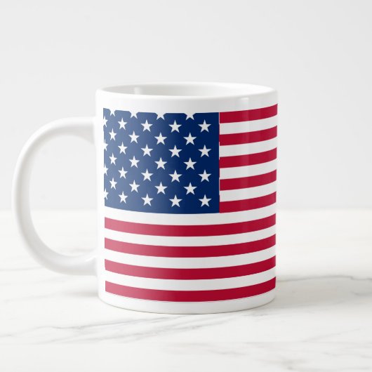 Amerikaanse Vlag Pride Design Grote Koffiekop (Links)