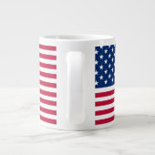 Amerikaanse Vlag Pride Design Grote Koffiekop (Achterkant)