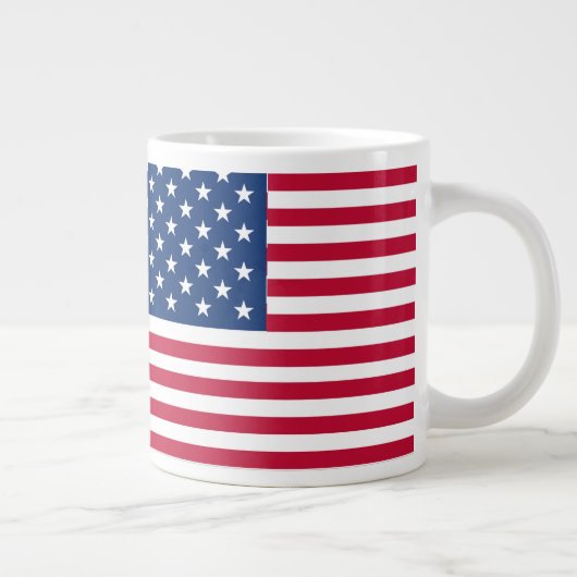 Amerikaanse Vlag Pride Design Grote Koffiekop (Rechts)
