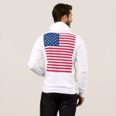 Amerikaanse Vlag Pride Design Hoodie (Achterkant volledig)