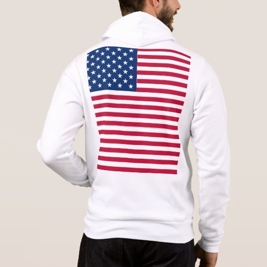 Amerikaanse Vlag Pride Design Hoodie (Achterkant)