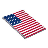 Amerikaanse Vlag Pride Design Notitieboek (Rechterzijde)