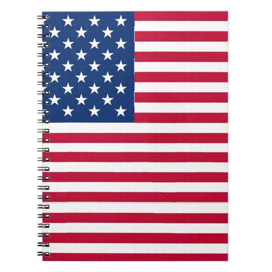Amerikaanse Vlag Pride Design Notitieboek (Voorkant)