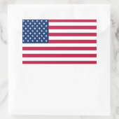 Amerikaanse Vlag Pride Design Rechthoekige Sticker (Tas)