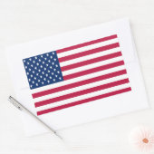 Amerikaanse Vlag Pride Design Rechthoekige Sticker (Envelop)