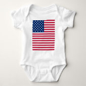 Amerikaanse Vlag Pride Design Romper (Voorkant)