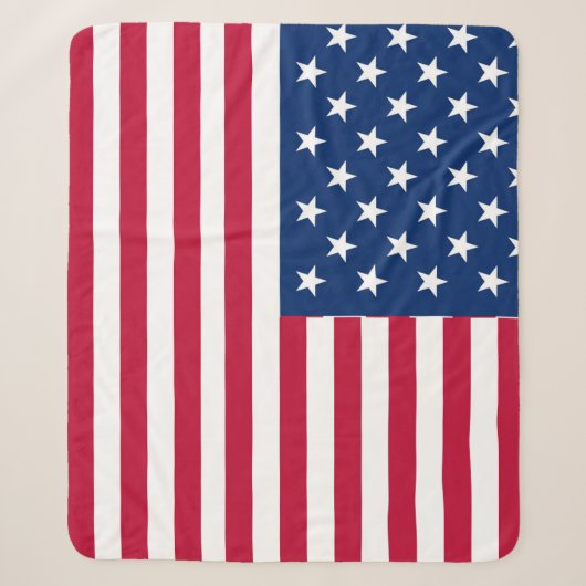 Amerikaanse Vlag Pride Design Sherpa Deken (Voorkant)