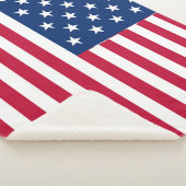 Amerikaanse Vlag Pride Design Sherpa Deken (3/4)