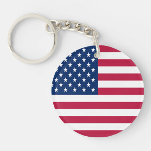 Amerikaanse Vlag Pride Design Sleutelhanger