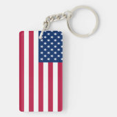 Amerikaanse Vlag Pride Design Sleutelhanger (achterkant)