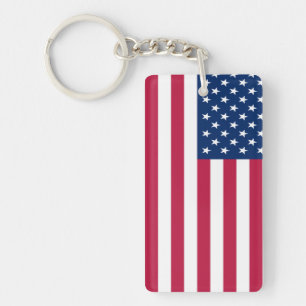 Amerikaanse Vlag Pride Design Sleutelhanger