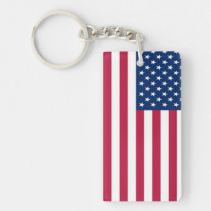 Amerikaanse Vlag Pride Design Sleutelhanger