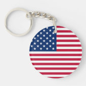 Amerikaanse Vlag Pride Design Sleutelhanger (Voorkant)