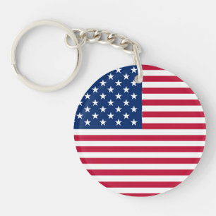 Amerikaanse Vlag Pride Design Sleutelhanger