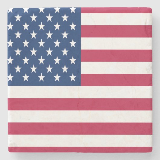 Amerikaanse Vlag Pride Design Stenen Onderzetter (Voorkant)