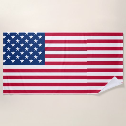 Amerikaanse Vlag Pride Design Strandlaken (Voorkant)