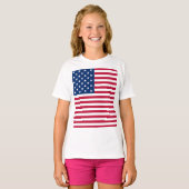 Amerikaanse Vlag Pride Design T-shirt (Voorkant volledig)