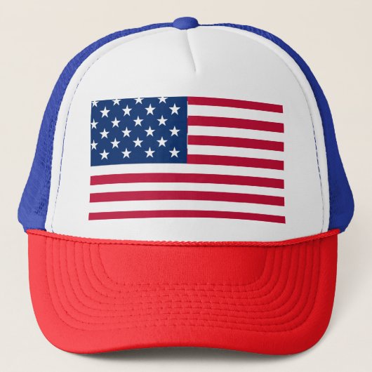 Amerikaanse Vlag Pride Design Trucker Pet (Voorkant)