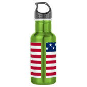 Amerikaanse Vlag Pride Design Waterfles (Achterkant)