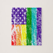 Amerikaanse vlag Pride Legpuzzel (Verticaal)