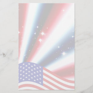 amerikaanse vlag pride sparkle breekt uit briefpapier