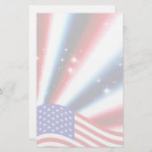amerikaanse vlag pride sparkle breekt uit briefpapier (Voorkant / Achterkant)