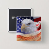 Amerikaanse vlag Pride Spirit Eagle Button Pin (Voorkant /achterkant)