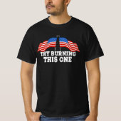 Amerikaanse vlag probeer deze ene onafhankelijkhei t-shirt (Voorkant)