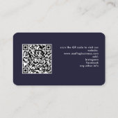 Amerikaanse vlag Professional QR Code Patriotic Visitekaartje (Achterkant)