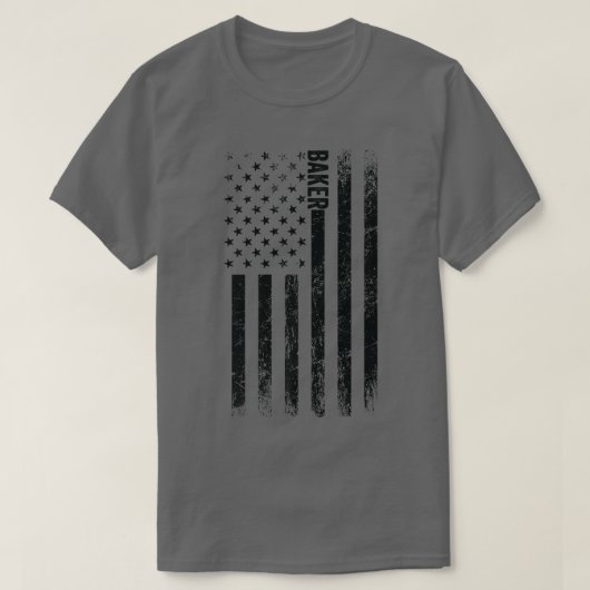 Amerikaanse vlag - Proud American Baker T-shirt (Design voorkant)