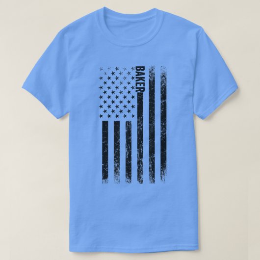 Amerikaanse vlag - Proud American Baker T-shirt (Design voorkant)