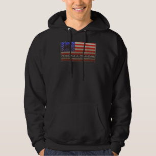  Amerikaanse vlag Proud Chihuahua Grandpa Hoodie