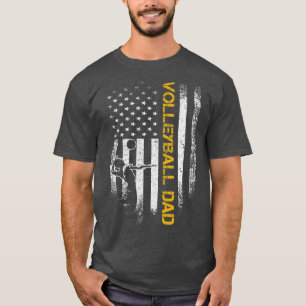 -Amerikaanse Vlag Proud Volleyball Pap T-shirt
