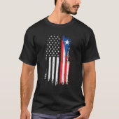 Amerikaanse vlag - Puerto Rico Verenigde Staten T-shirt (Voorkant)