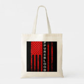Amerikaanse vlag PUREBLOOD Ik ben pure bloednon-GG Tote Bag (Achterkant)