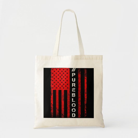 Amerikaanse vlag PUREBLOOD Ik ben pure bloednon-GG Tote Bag (Voorkant)