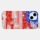 amerikaanse vlag puzzel Case-Mate iPhone case (Achterkant (horizontaal))