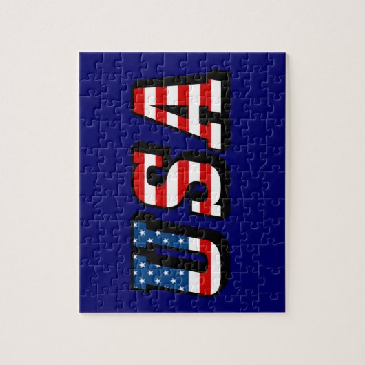 Amerikaanse vlag - Puzzle Legpuzzel (Verticaal)