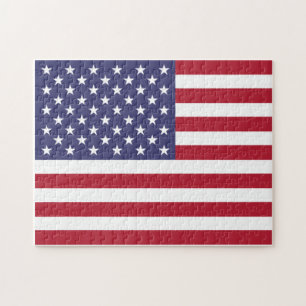 Amerikaanse vlag Puzzle Legpuzzel