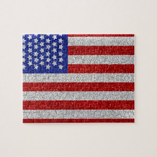  Amerikaanse vlag Puzzle Legpuzzel (Horizontaal)