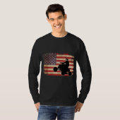 Amerikaanse Vlag Quad Bike Four Wheeler Gift T-shirt (Voorkant volledig)